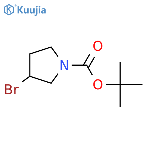 Tert-butyl 3-bromopyrrolidine-1-carboxylate structure