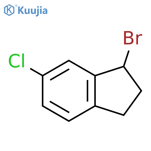 1-Bromo-6-chloro-2,3-dihydro-1H-indene structure