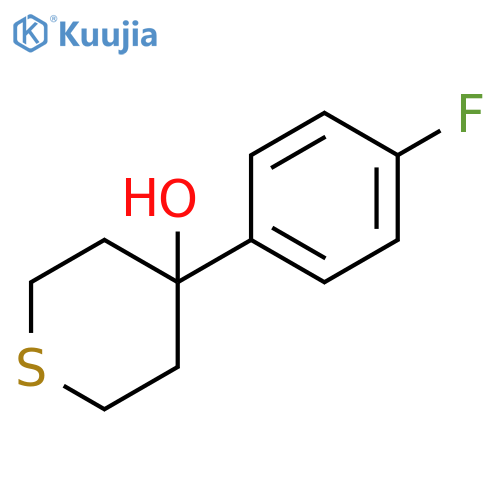 4-(4-fluorophenyl)thian-4-ol structure