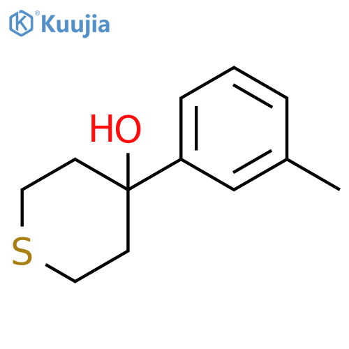 4-(3-methylphenyl)thian-4-ol structure