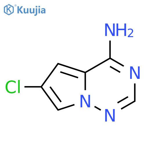 6-chloropyrrolo[2,1-f][1,2,4]triazin-4-amine structure
