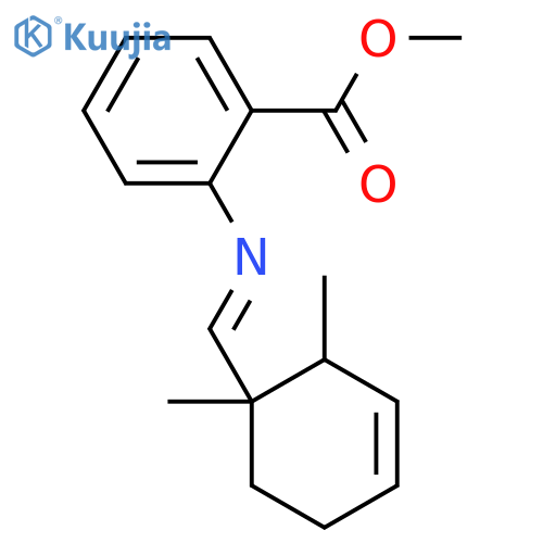 Benzoic acid,2-[[(dimethyl-3-cyclohexen-1-yl)methylene]amino]-, methyl ester (9CI) structure
