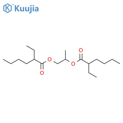 Hexanoic acid,2-ethyl-, 1,1'-(1-methyl-1,2-ethanediyl) ester structure