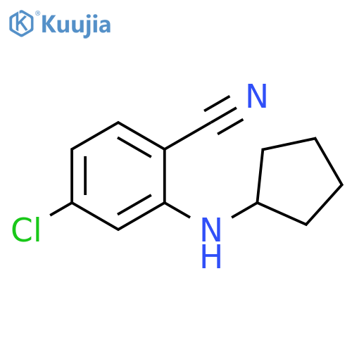 4-chloro-2-(cyclopentylamino)benzonitrile structure