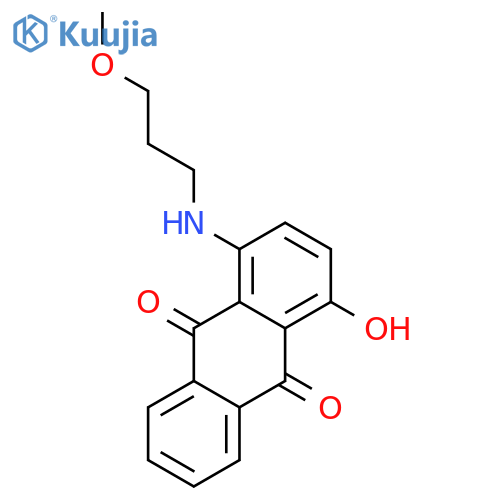 9,10-Anthracenedione,1-hydroxy-4-[(3-methoxypropyl)amino]- structure