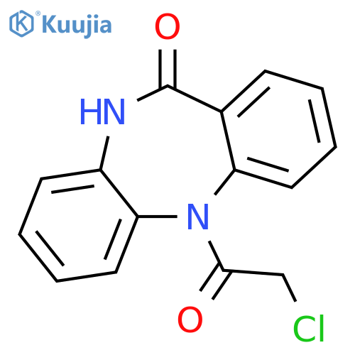 11H-Dibenzo[b,e][1,4]diazepin-11-one, 5-(chloroacetyl)-5,10-dihydro- structure