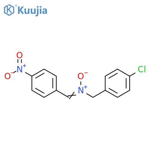 (Z)-[(4-chlorophenyl)methyl][(4-nitrophenyl)methylidene]oxidoazanium structure