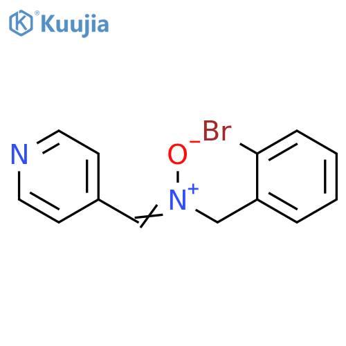 (Z)-[(2-bromophenyl)methyl](oxido)[(pyridin-4-yl)methylidene]azanium structure