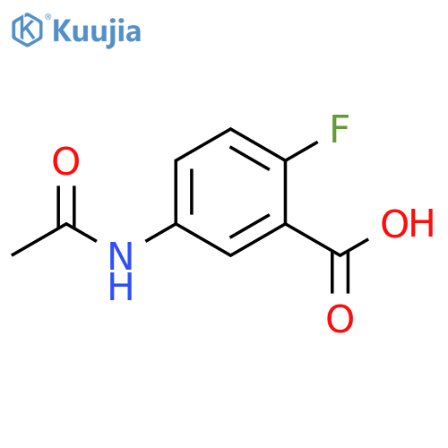 5-acetamido-2-fluorobenzoic acid structure