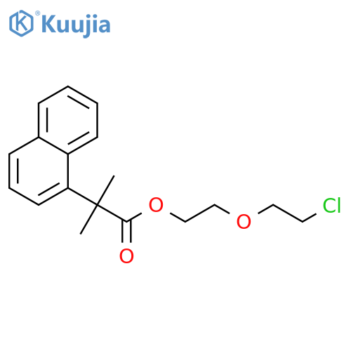 2-(2-Chloroethoxy)ethyl 2-methyl-2-(naphthalen-1-yl)propanoate structure