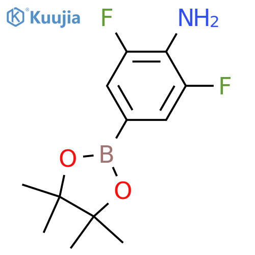 2,6-difluoro-4-(tetramethyl-1,3,2-dioxaborolan-2-yl)aniline structure