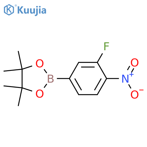 3-Fluoro-4-nitrophenylboronic acid, pinacol ester structure