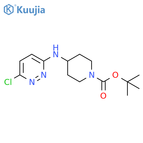 tert-Butyl 4-((6-chloropyridazin-3-yl)amino)piperidine-1-carboxylate structure