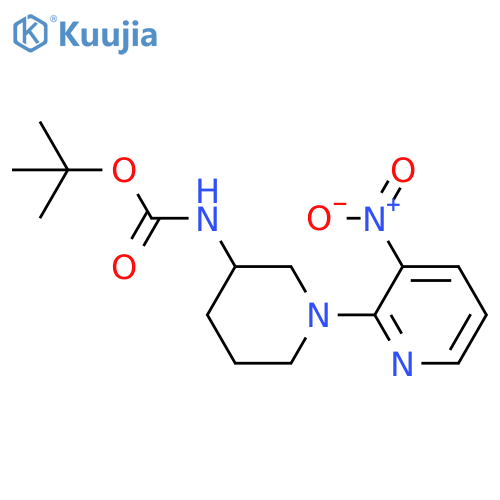 2-methyl-2-propanyl [1-(3-nitro-2-pyridinyl)-3-piperidinyl]carbam Ate structure