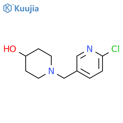 1-[(6-chloro-3-pyridinyl)methyl]-4-piperidinol structure