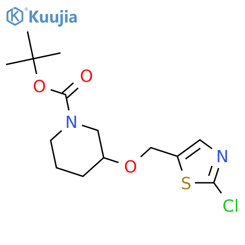 3-(2-Chloro-thiazol-5-ylmethoxy)-piperidine-1-carboxylic acid tert-butyl ester structure