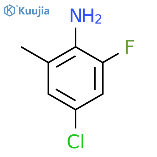 4-Chloro-2-fluoro-6-methylaniline structure