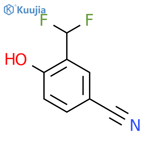 4-Cyano-2-(difluoromethyl)phenol structure