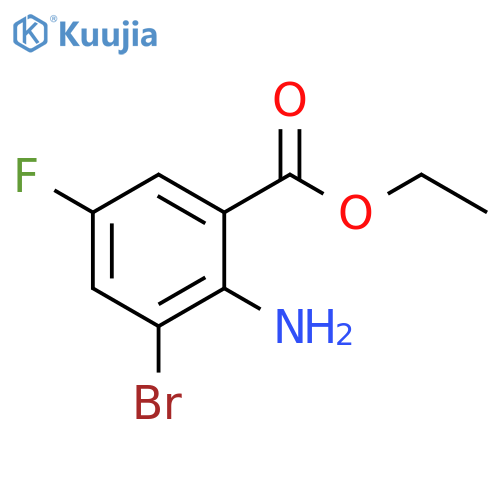 ethyl 2-amino-3-bromo-5-fluorobenzoate structure