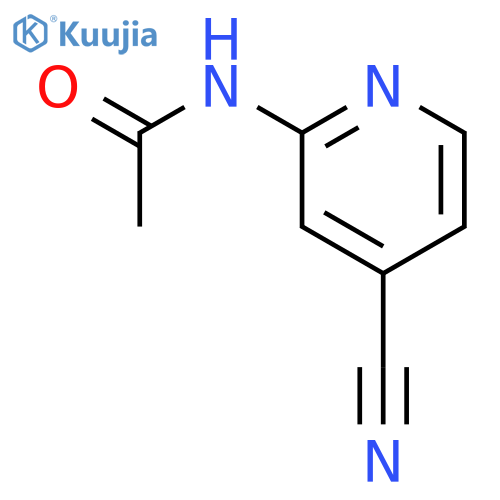 N-(4-cyano-2-pyridinyl)-Acetamide structure