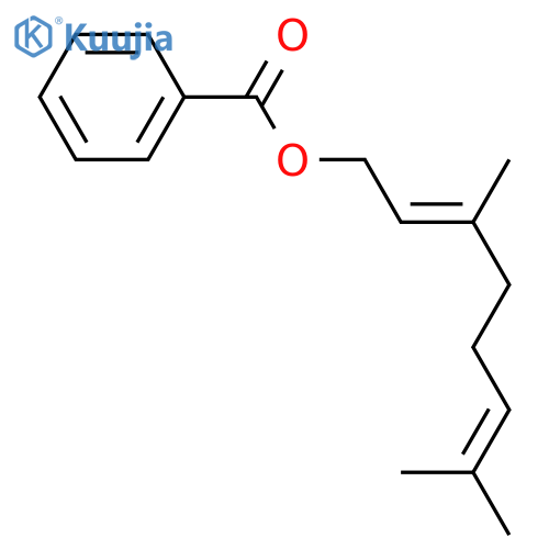 2,6-Octadien-1-ol,3,7-dimethyl-, 1-benzoate, (2E)- structure