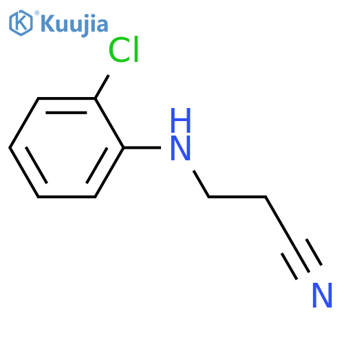 3-(2-Chlorophenyl)aminopropanenitrile structure