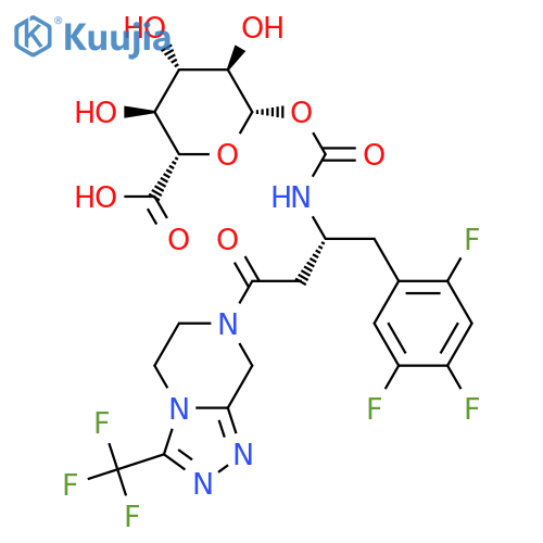 Sitagliptin carbamoyl b-D-glucuronide structure