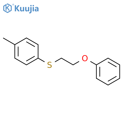 Benzene, 1-methyl-4-[(2-phenoxyethyl)thio]- structure