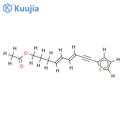 1-alpha-Thienyl-nonadien-(3.5)-in-(1)-ol-(9)-acetat structure