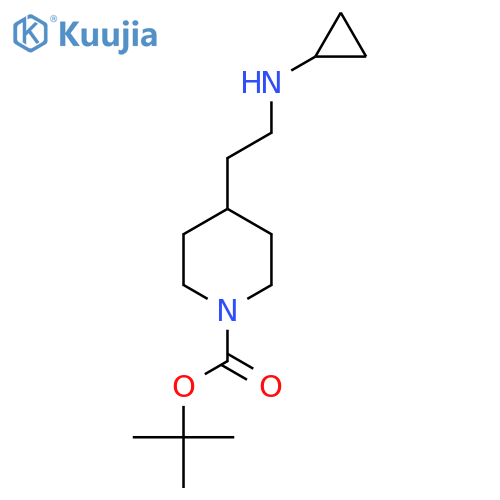 Tert-Butyl 4-(2-(cyclopropylamino)ethyl)piperidine-1-carboxylate structure