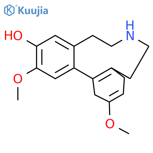 5H-Dibenz[d,f]azonin-3-ol, 6,7,8,9,10,13-hexahydro-2,12-dimethoxy- structure