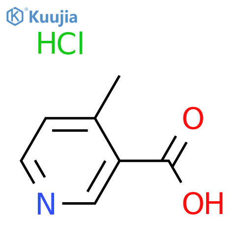4-methylpyridine-3-carboxylic acid hydrochloride structure