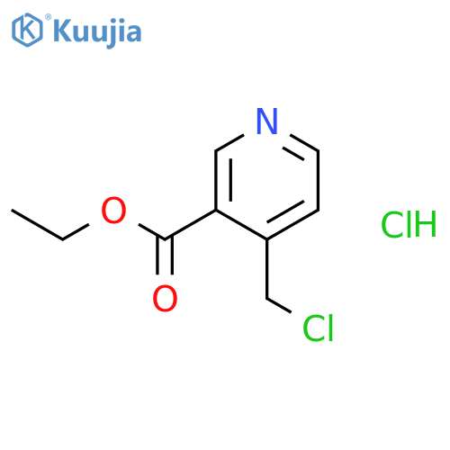 3-Pyridinecarboxylic acid, 4-(chloromethyl)-, ethyl ester, hydrochloride structure