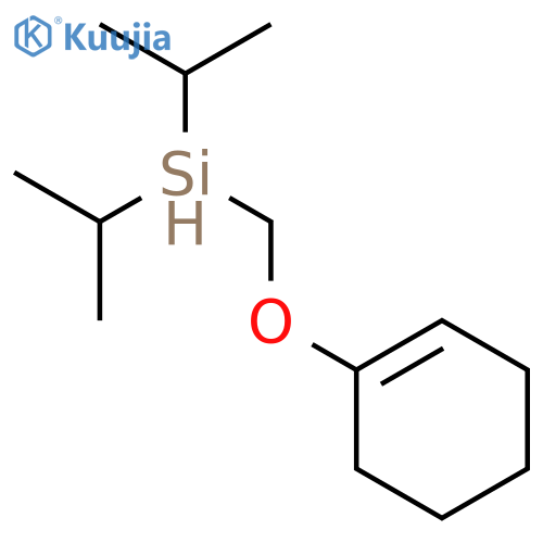 Silane, (1-cyclohexen-1-yloxy)methylbis(1-methylethyl)- structure