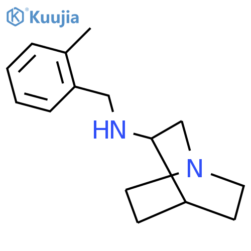 N-(2-Methylphenyl)methyl-1-azabicyclo2.2.2octan-3-amine structure