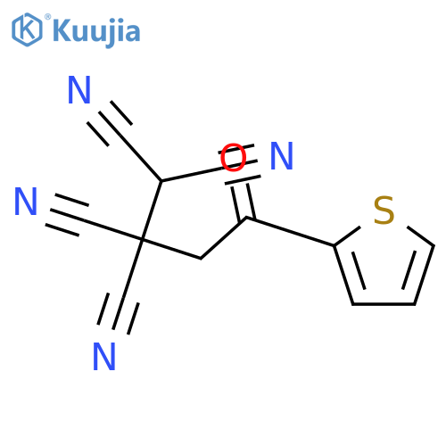 1,1,2,2-Butanetetracarbonitrile, 4-oxo-4-(2-thienyl)- structure
