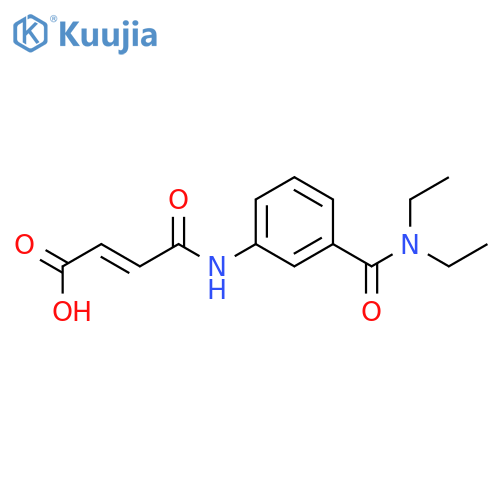 (E)-4-{3-(Diethylamino)carbonylanilino}-4-oxo-2-butenoicacid structure