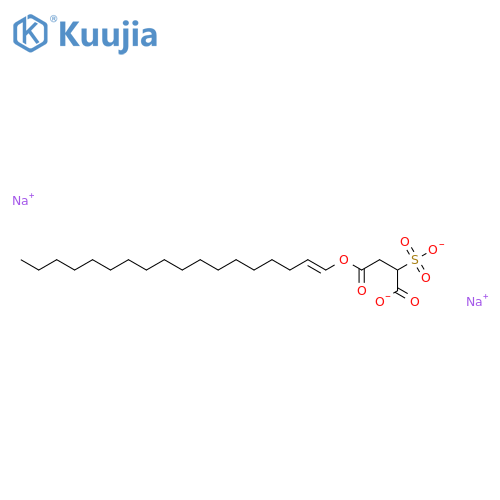 Disodium 4-(octadecenyl) 2-sulfonatosuccinate structure