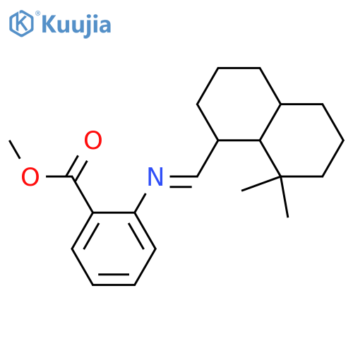 Benzoic acid,2-[[(octahydro-8,8-dimethyl-1-naphthalenyl)methylene]amino]-, methyl ester(9CI) structure