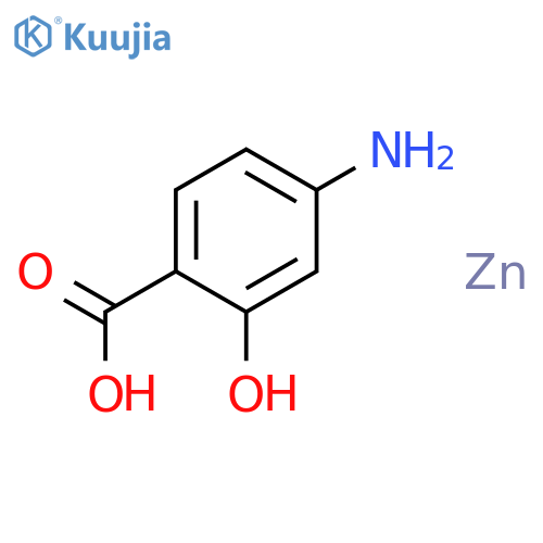 Zinc,[4-amino-2-hydroxybenzoato(2-)-O1,O2]- (9CI) structure