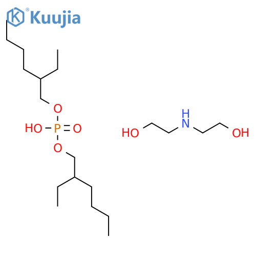 bis(2-ethylhexyl) hydrogen phosphate, compound with 2,2'-iminodiethanol (1:1) structure