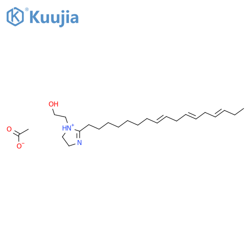 2-(Heptadeca-8,11,14-trienyl)-4,5-dihydro-1-(2-hydroxyethyl)-1H-imidazolium acetate structure