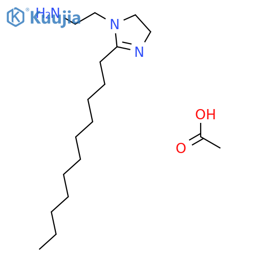 4,5-Dihydro-2-undecyl-1H-imidazole-1-ethylamine monoacetate structure