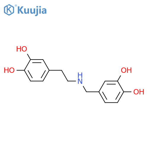 4-(2-{(3,4-dihydroxyphenyl)methylamino}ethyl)benzene-1,2-diol structure
