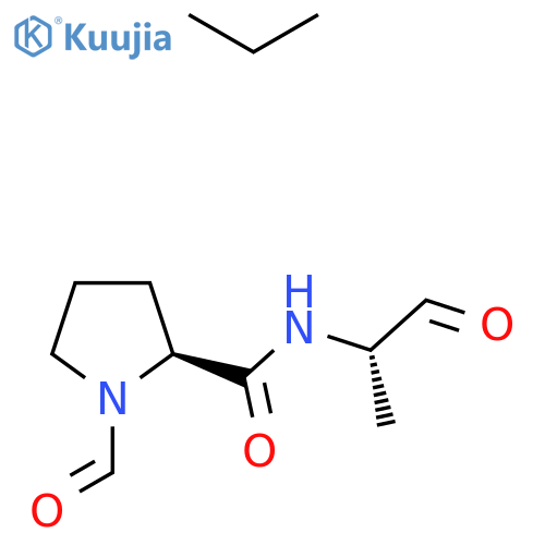 (2S)-1-Formyl-N-[(2S)-1-oxopropan-2-yl]pyrrolidine-2-carboxamide;propane structure