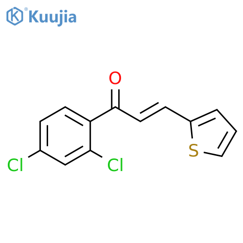 1-(2,4-dichlorophenyl)-3-(2-thienyl)-2-propen-1-one structure