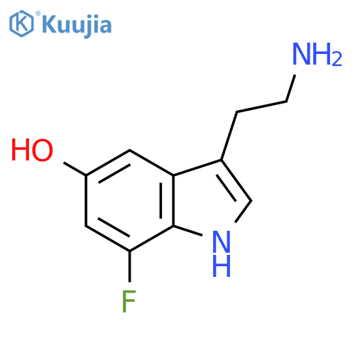 3-(2-aminoethyl)-7-fluoro-1H-Indol-5-ol structure
