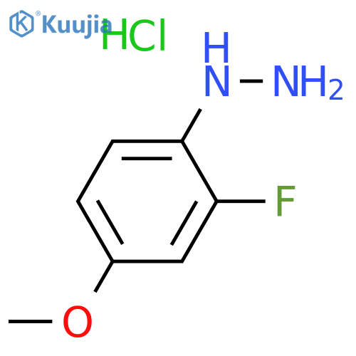 (2-Fluoro-4-methoxyphenyl)hydrazine hydrochloride structure