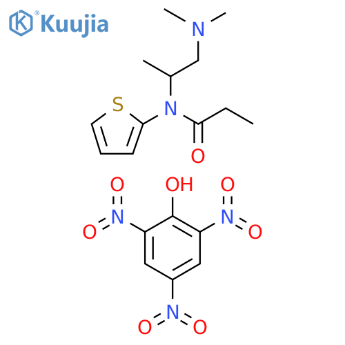 Propanamide, N-[2-(dimethylamino)-1-methylethyl]-N-2-thienyl-, compd. with 2,4,6-trinitrophenol (1:1) structure