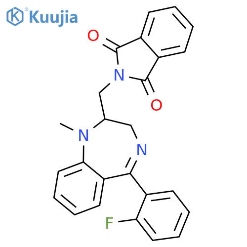 1H-Isoindole-1,3(2H)-dione,2-[[5-(2-fluorophenyl)-2,3-dihydro-1-methyl-1H-1,4-benzodiazepin-2-yl]methyl]- structure
